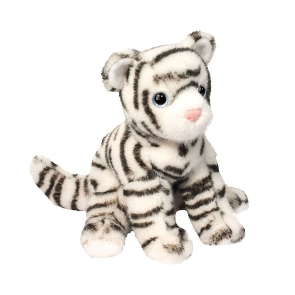 Zippie 7" White Tiger Douglas Plush Stuffed Animal Wild Cat Cuddle Bengal Doll
